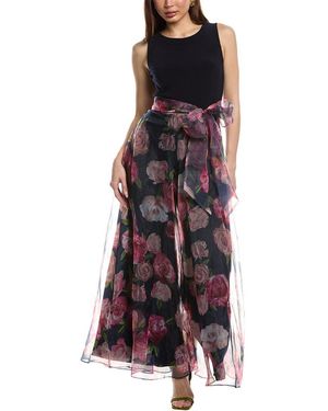 Eliza J Organza Jumpsuit - Purple