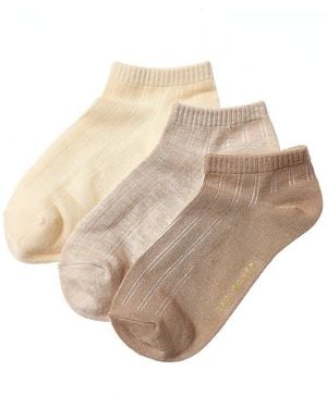 Ted Baker Set Of 3 Low Cut Sock - Natural