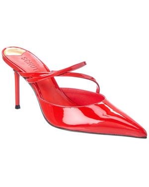 SCHUTZ SHOES Annie Leather Pump - Red