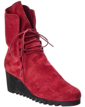Arche Larina Suede Boot - Red