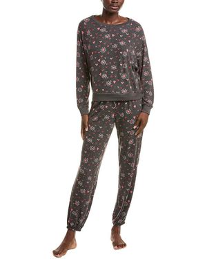 Honeydew Intimates 2Pc Star Seeker Brushed Jersey Lounge Set - Black