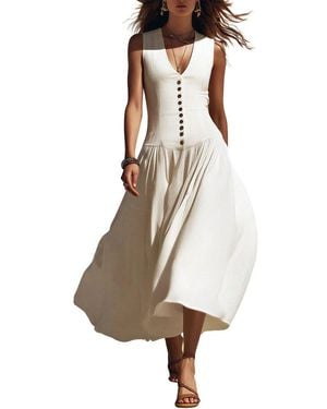 AUGUST 1987 Midi Dress - Natural