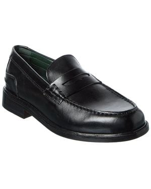 Clarks Craftjames Leather Trainer - Black