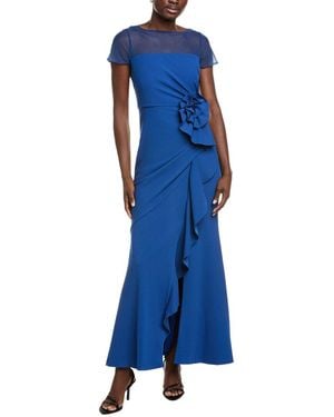 JS Collections Aspen Mermaid Gown - Blue