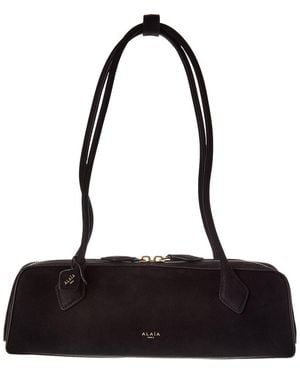 Alaïa Le Teckel Medium Leather Shoulder Bag - Black
