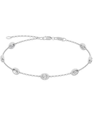 Lab Grown Diamonds 14K 1.50 Ct. Tw. Lab-Grown Diamond Station Bracelet - White