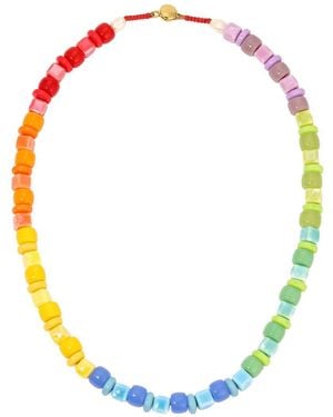 Eye Candy LA Statement Toggle Necklace - Multicolour