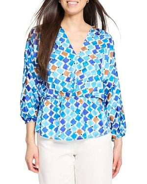 NIC+ZOE Mosaic Sofia Top - Blue