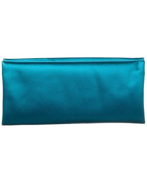 Saint Laurent Evening Canvas Clutch - Blue