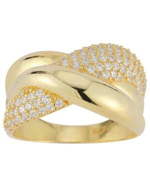 Sphera Milano 14K Plated Cz Ring - White