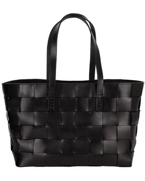 Dragon Diffusion Crossover Leather Tote - Black