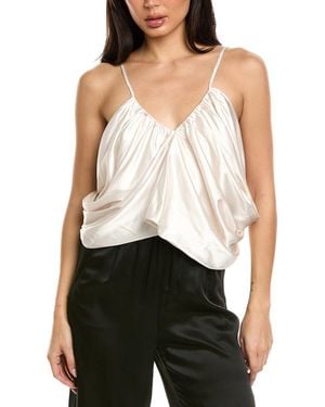 Estellina Ruched Top - White