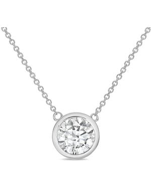 Diana M. Jewels Diana M. 14K 6.00 Ct. Tw. Lab-Grown Diamond Pendant Necklace - White