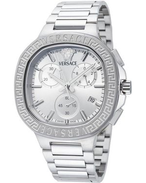 Versace V-Chrono Watch - Gray