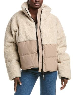 Canada Goose Elora Wool-Blend Puffer Jacket - Natural