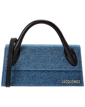 Jacquemus Le Chiquito Long Denim Clutch - Blue