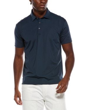 Vintage 1946 Pinweave Hybrid Stripe Polo Shirt - Blue