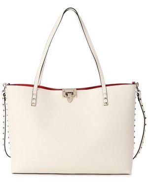 Tiffany & Fred Paris Smooth Leather Tote - Natural