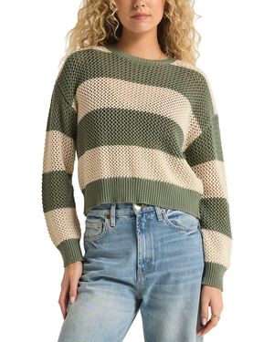 Z Supply Broadbeach Stripe Jumper - Green