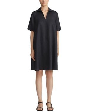 Lafayette 148 New York Plus Maggie Linen Dress - Black