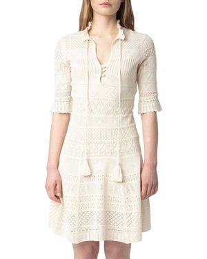 Zadig & Voltaire Memphisa Pointelle Dress - White
