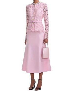 Linda Charm Embellished Midi Dress - Pink