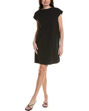 Eileen Fisher Petite Mock Neck Dress - Black