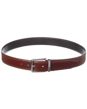 Bruno Magli Luca Reversible Leather Belt - Red