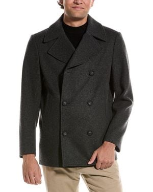 Cole Haan Wool-Blend Coat - Black