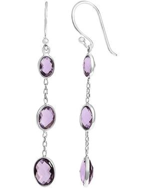 Haus of Brilliance Dangle Earring - White