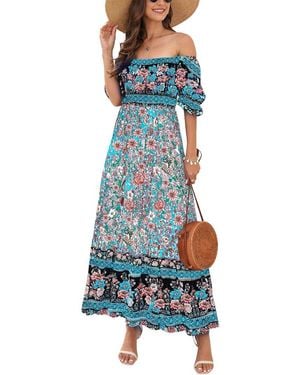 Emma way Maxi Dress - Blue