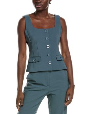 Toccin Georgia Button Front Top - Blue