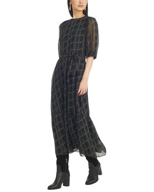 Draper James Sophie Tie Waist Midi Dress - Black