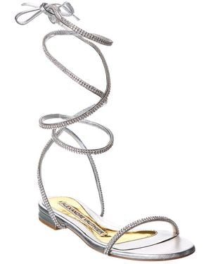 Alexandre Vauthier Amina Leather Sandal - White