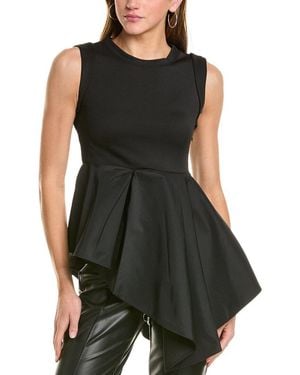 Theo the Label Aphrodite Peplum Top - Black