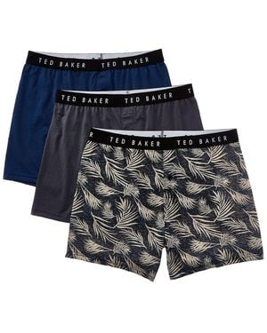 Ted Baker 3Pk Boxer - Blue