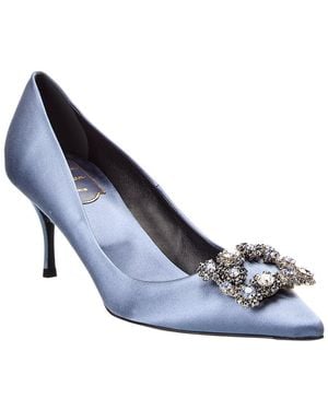 Roger Vivier Satin Pump - Blue