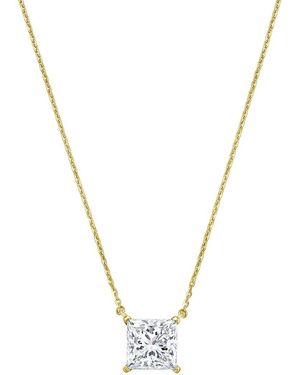 Diana M. Jewels Diana M. 14K 4.00 Ct. Tw. Lab-Grown Diamond Pendant Necklace - Metallic