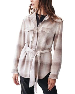 Bella Dahl Flap Pocket Belted Jacket - Multicolour