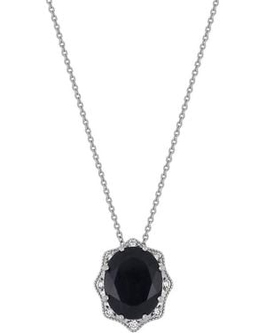 Bony Levy Iris 18K 4.53 Ct. Tw. Diamond & 1 Sapphire Pendant Nacklace - White