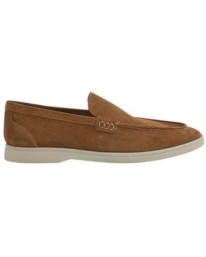 Reiss Kason Leather Loafer - Brown