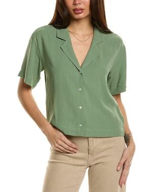 Madewell Cropped Resort Shirt - Green