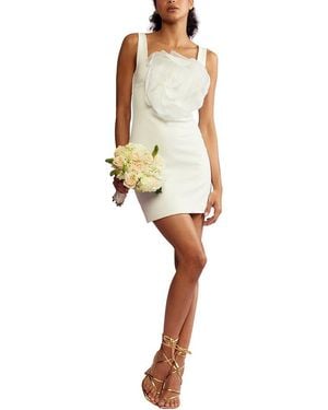 Cynthia Rowley Sofia Organza Flower Dress - White