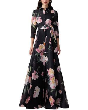 Carolina Herrera Trench Silk Gown - Black