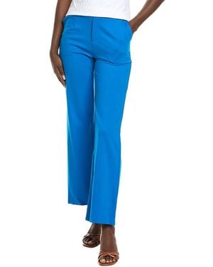 Gracia Waistband Stretched Fitted Pant - Blue