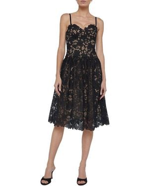 L'Agence Flyn Midi Dress - Black