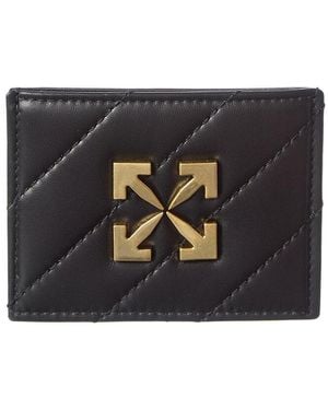 Off-White c/o Virgil Abloh Jackhammer Leather Card Case - Black