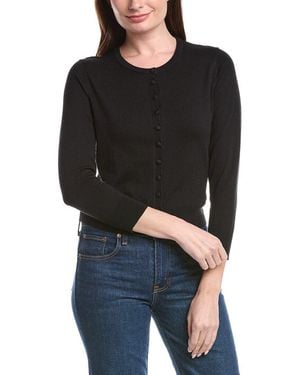 LK Bennett Lottie Wool-Blend Cardigan - Black