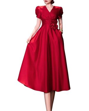 BURRYCO Midi Dress - Red