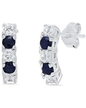 MaxColor 0.24 Ct. Tw. Sapphire Studs - Blue
